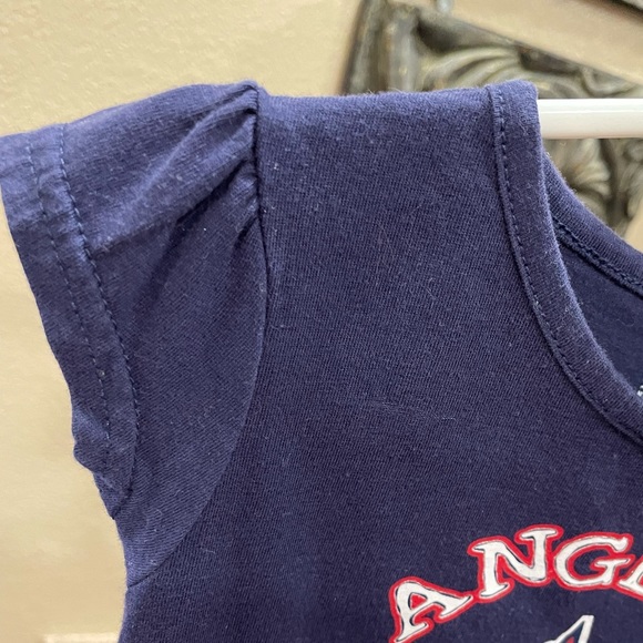Ángels Baseball ⚾️ Girls T-Shirt, Blue, Size 2T, Team Athletics, Light Use, MLB - Picture 4 of 5